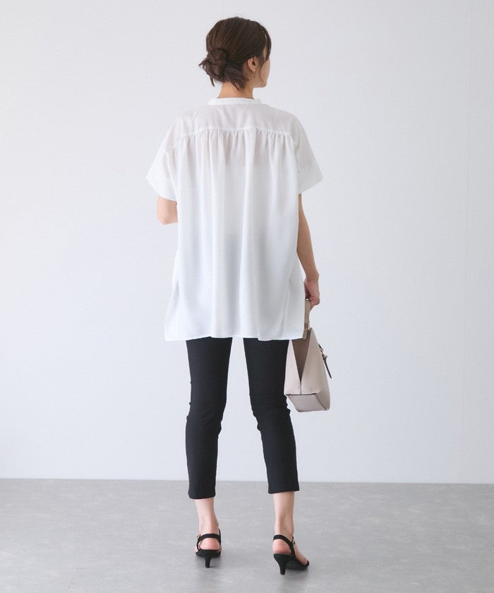 ジャイロ JAYRO リネンライクシャツ (オレンジ) オレンジ