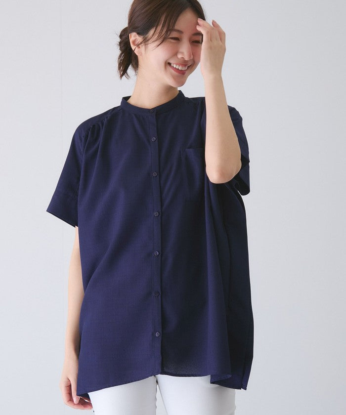 ジャイロ JAYRO リネンライクシャツ (オレンジ) オレンジ