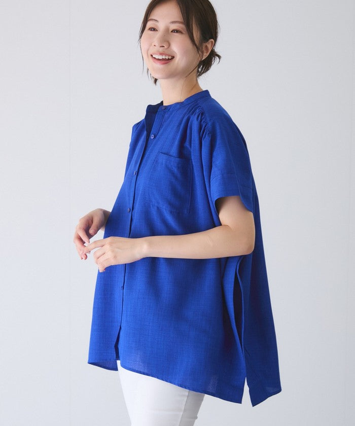 ジャイロ JAYRO リネンライクシャツ (オレンジ) オレンジ