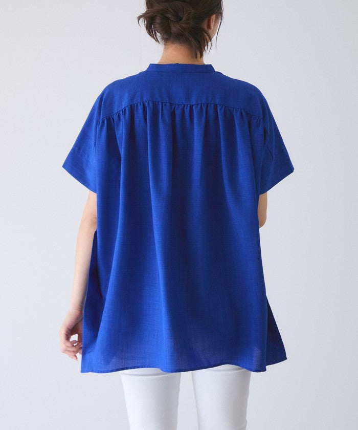 ジャイロ JAYRO リネンライクシャツ (オレンジ) オレンジ