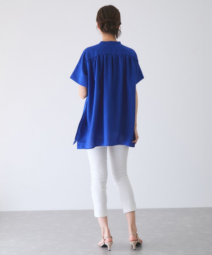 ジャイロ JAYRO リネンライクシャツ (オレンジ) オレンジ