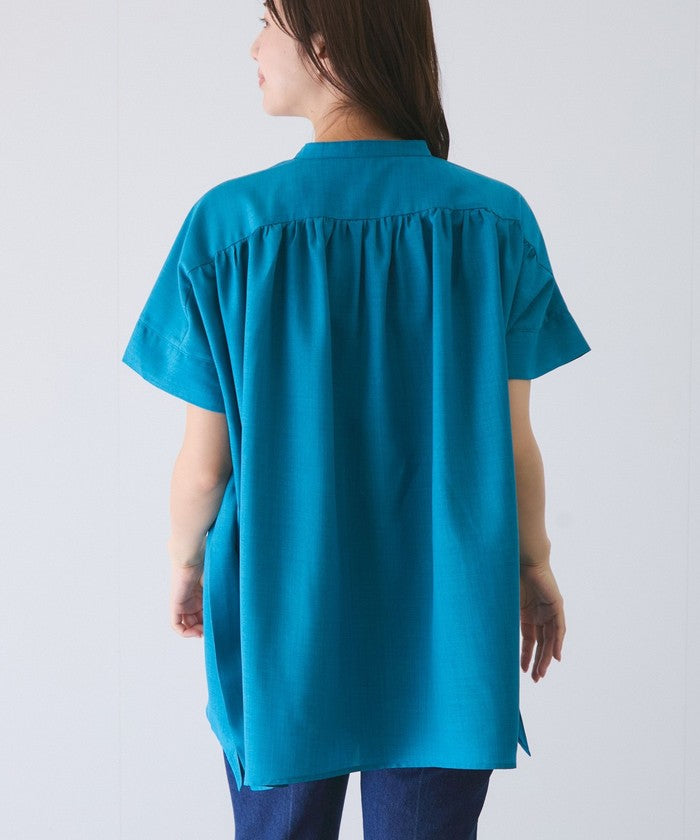 ジャイロ JAYRO リネンライクシャツ (オレンジ) オレンジ