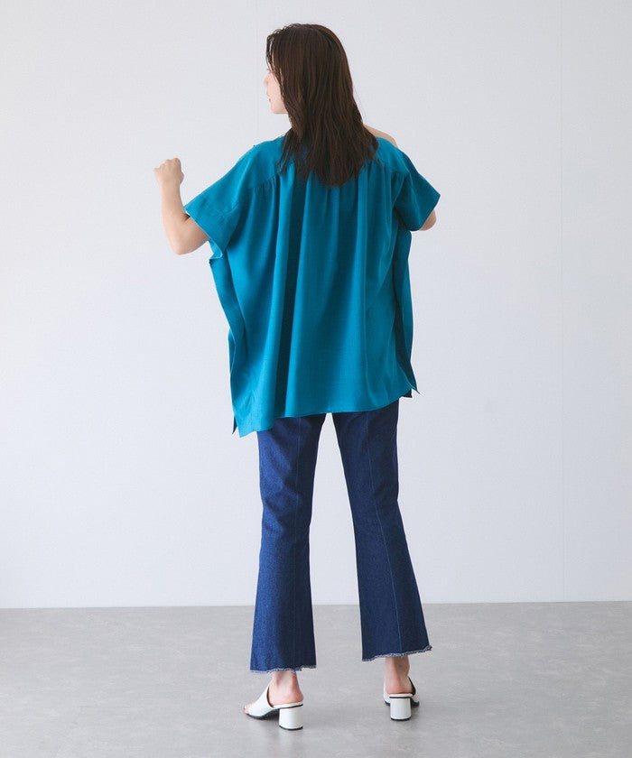 ジャイロ JAYRO リネンライクシャツ (オレンジ) オレンジ