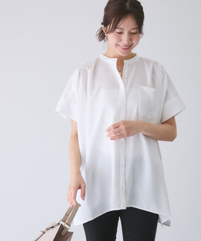 ジャイロ JAYRO リネンライクシャツ (ホワイト) ホワイト