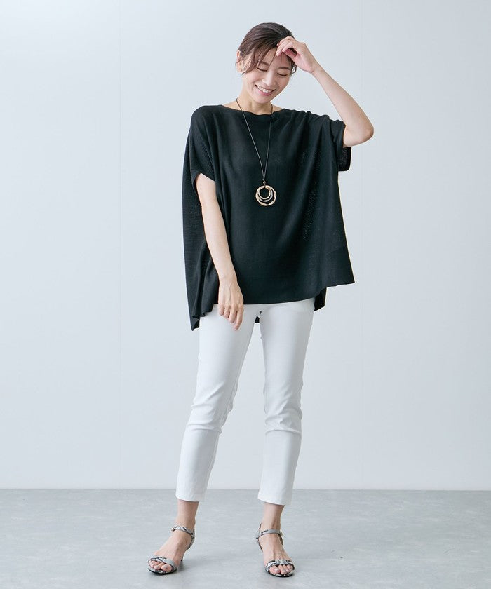 ジャイロ JAYRO ボートネックフレンチスリーブプルオーバー N12ー456 (ホワイト) ホワイト