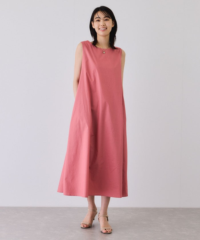 ジャイロ JAYRO ノースリーブフレアワンピース (ピンク) ピンク