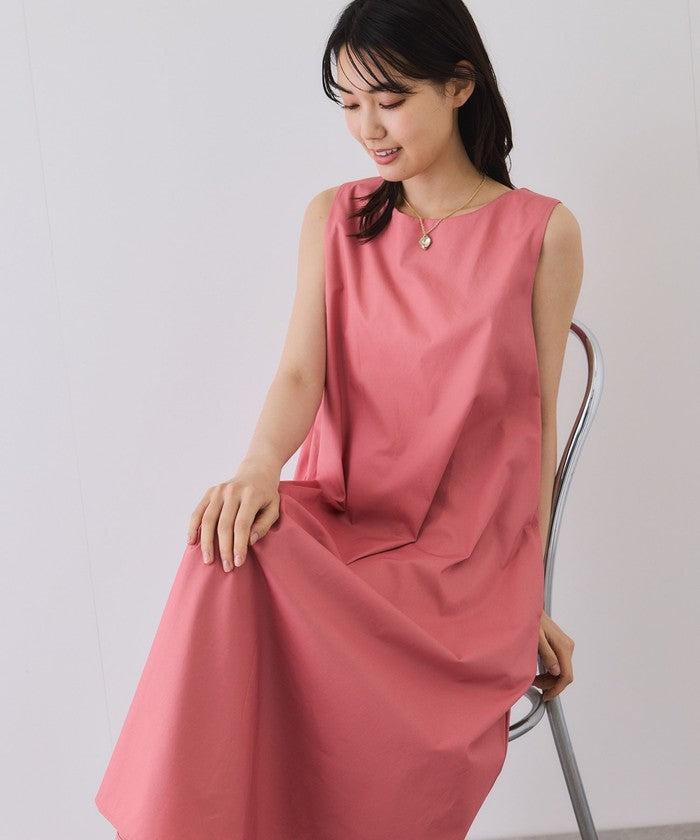 ジャイロ JAYRO ノースリーブフレアワンピース (ピンク) ピンク