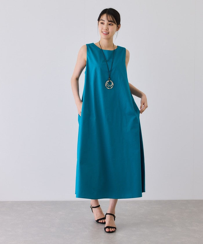 ジャイロ JAYRO ノースリーブフレアワンピース (グリーン) グリーン