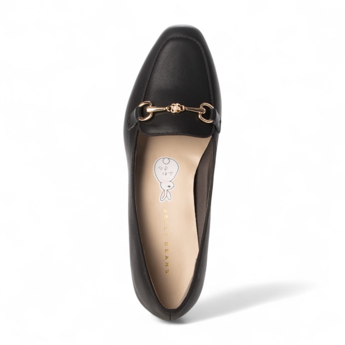 ジェリービーンズ JELLY BEANS レディースフワサラパンプス (BLK) BLK