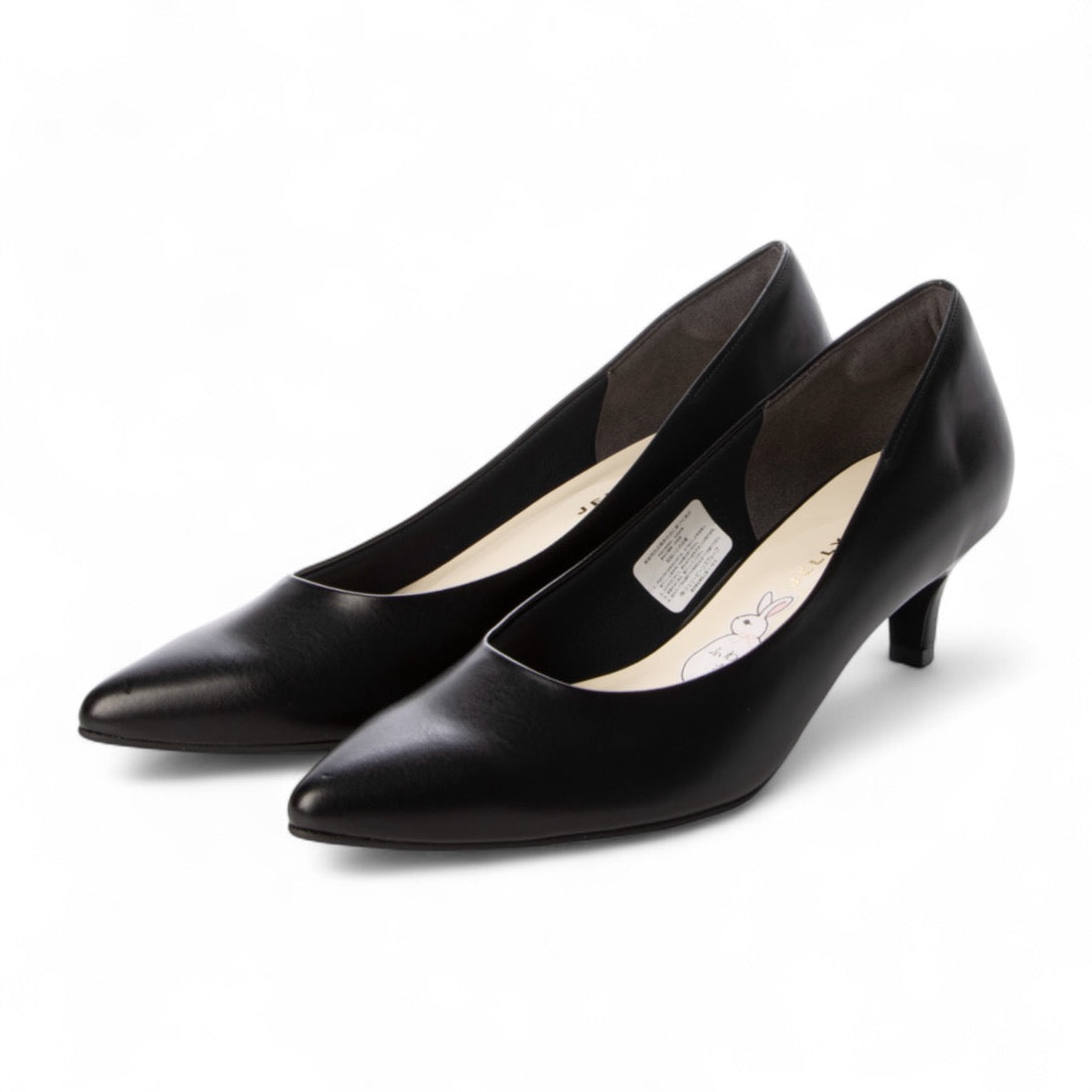 ジェリービーンズ JELLY BEANS レディースフワサラパンプス (BLK/PU) BLK/PU