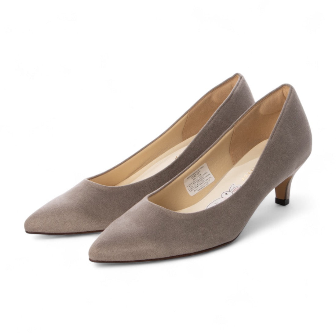 ジェリービーンズ JELLY BEANS レディースフワサラパンプス (GRY/SW) GRY/SW