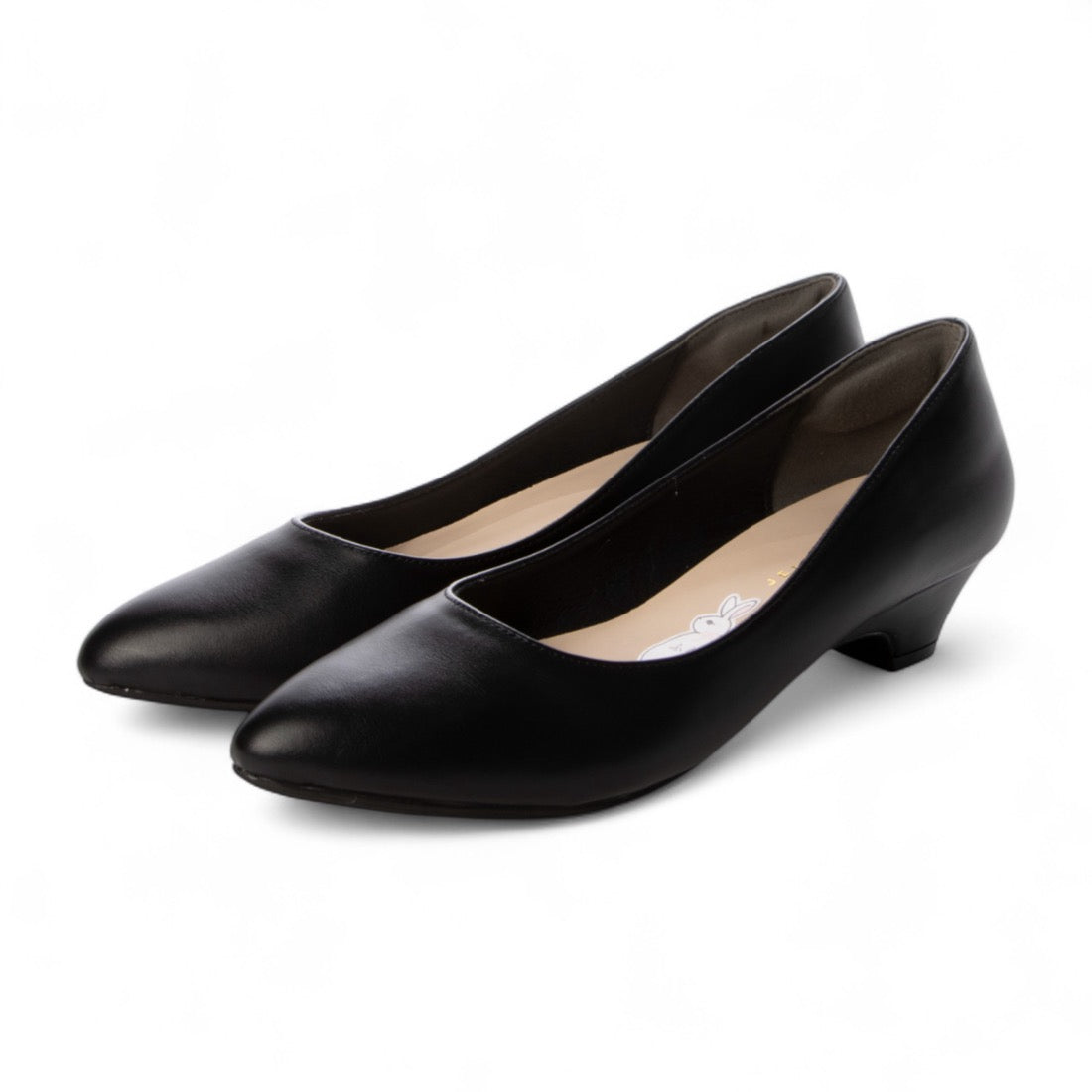 ジェリービーンズ JELLY BEANS レディースフワサラパンプス (BLK/PU) BLK/PU