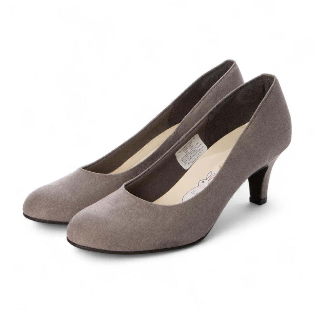 ジェリービーンズ JELLY BEANS レディースフワサラパンプス (GRY/SW) GRY/SW