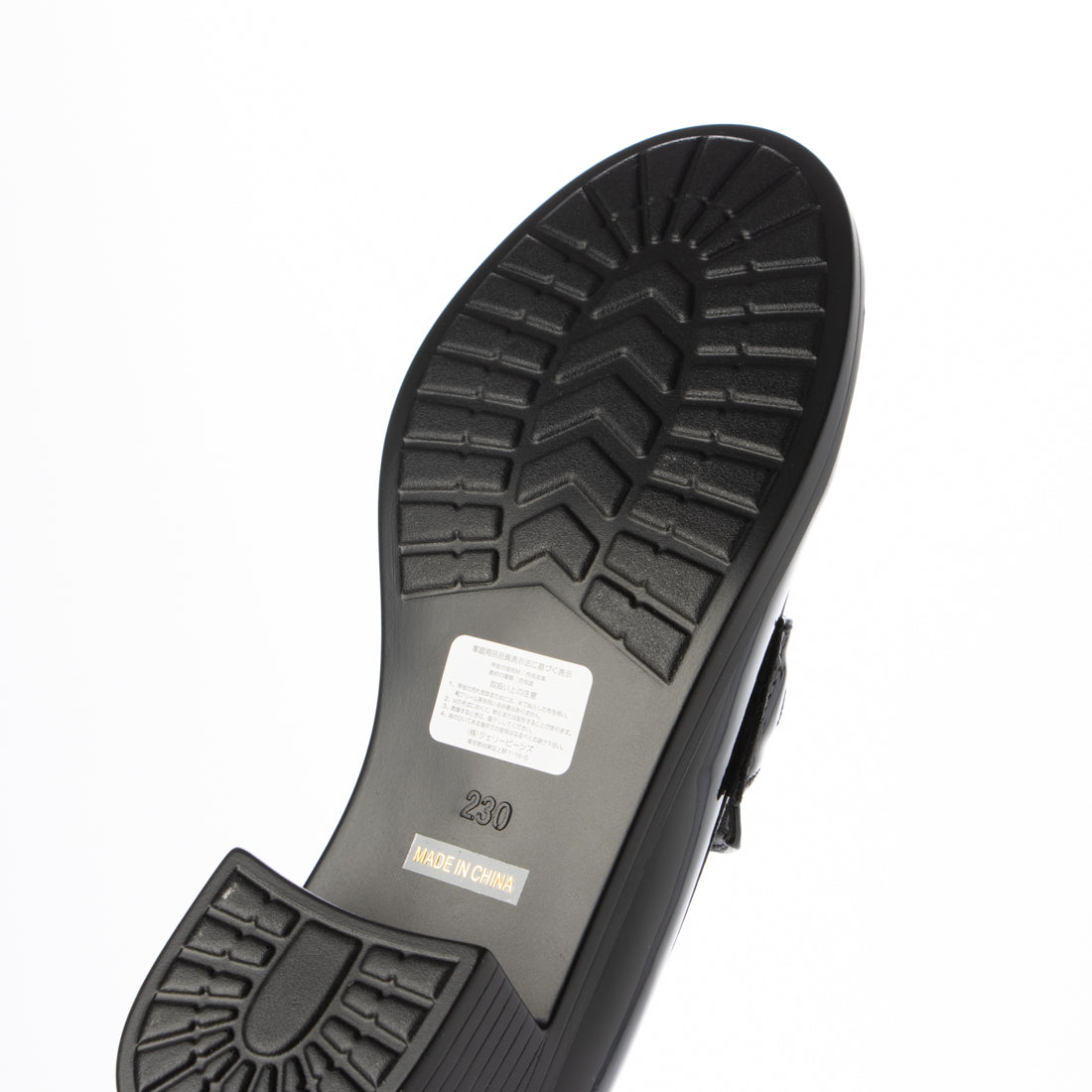 ジェリービーンズ JELLY BEANS 【Made in Japan】雨晴兼用ビットヒールローファー 404-69157 (ブラックエナメル) ブラックエナメル