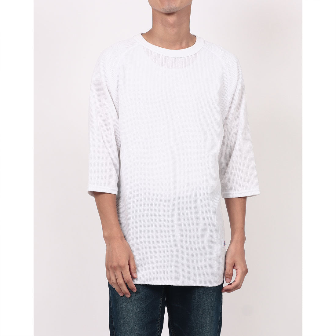 ジェーイーモーガン JEMORGAN JEMORGAN ジェイイーモーガン ワッフル7分袖Tシャツ WAFFLE RAGLAN 3/4 SLEEVE (ホワイト) ホワイト