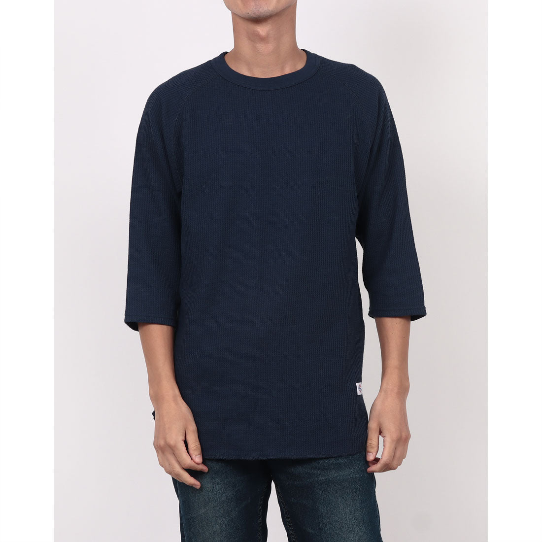 ジェーイーモーガン JEMORGAN JEMORGAN ジェイイーモーガン ワッフル7分袖Tシャツ WAFFLE RAGLAN 3/4 SLEEVE (ネイビー) ネイビー
