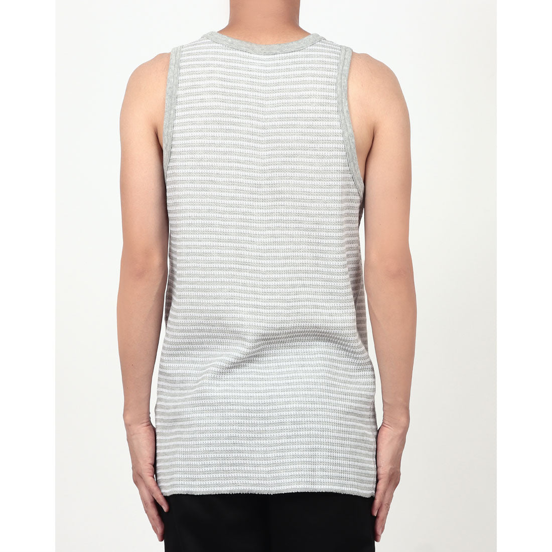 ジェーイーモーガン JEMORGAN JEMORGAN ジェイイーモーガン タンクトップ WAFFLE BORDER TANKTOP (グレー) グレー
