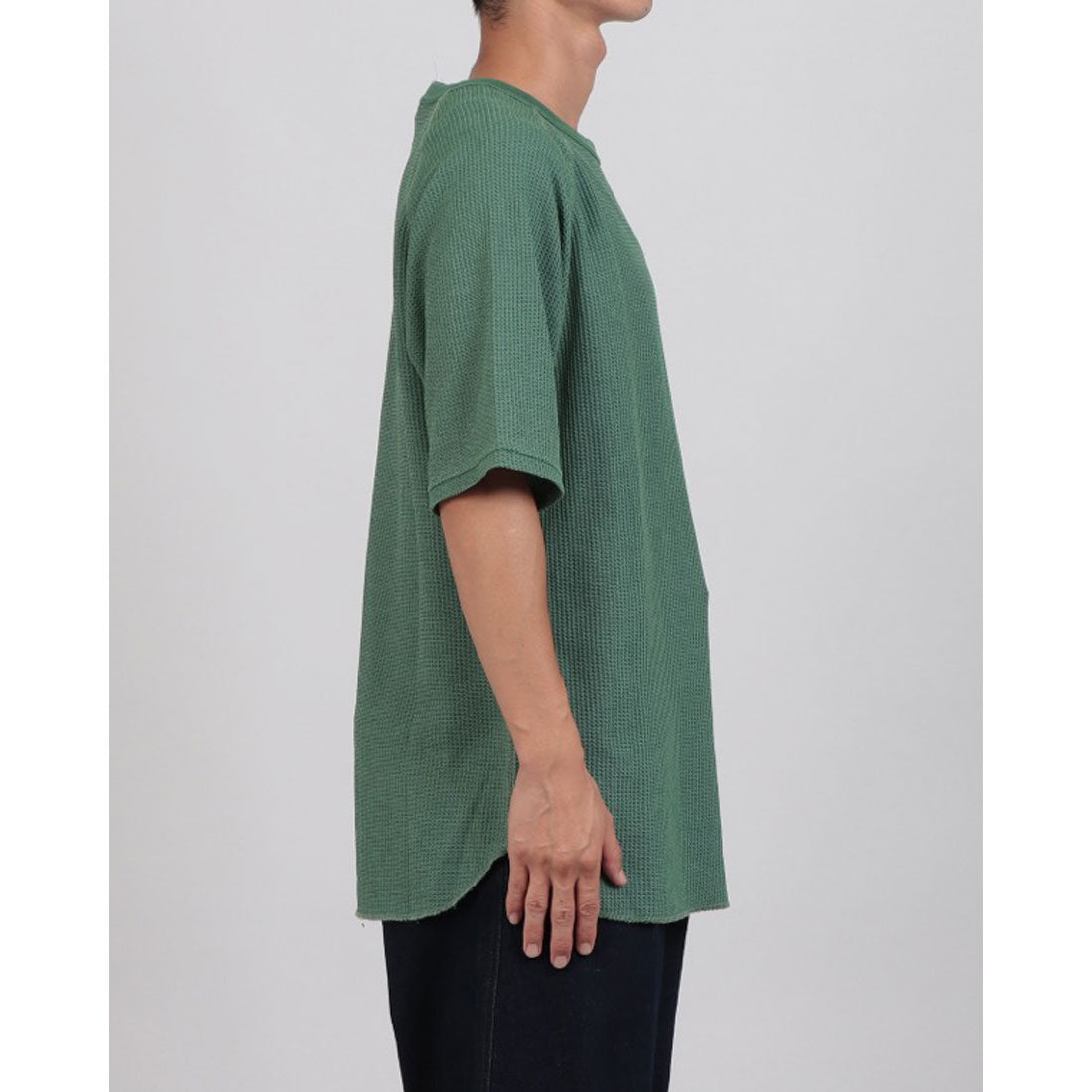 ジェーイーモーガン JEMORGAN JEMORGAN ジェイイーモーガン ワッフルTシャツ WAFFLE PIGMENT DYE RAGLAN S/S TEE ワッフル ピグメント ラグランスリーブ (グリーン) グリーン