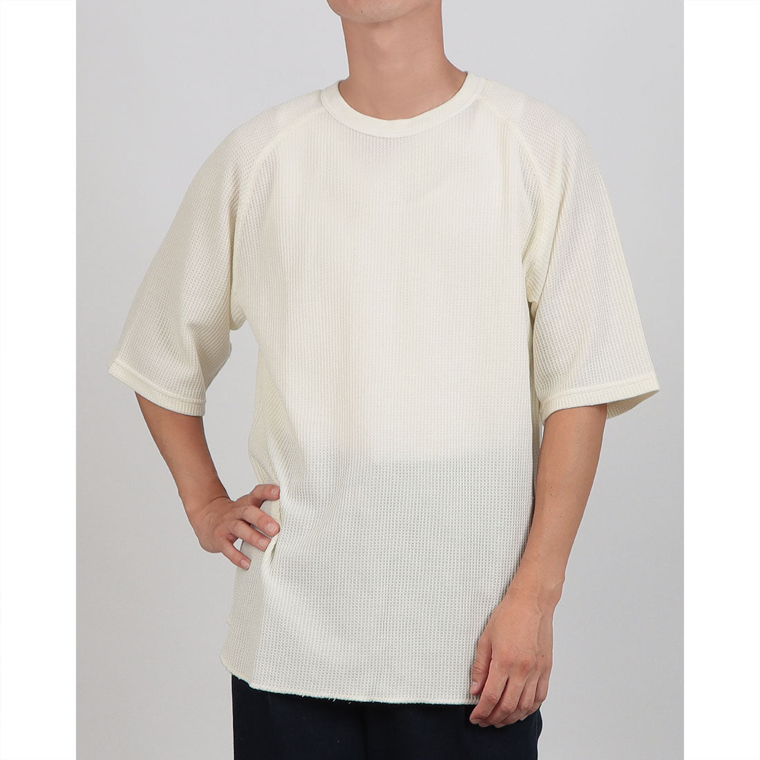 ジェーイーモーガン JEMORGAN JEMORGAN ジェイイーモーガン ワッフルTシャツ WAFFLE PIGMENT DYE RAGLAN S/S TEE ワッフル ピグメント ラグランスリーブ (オフホワイト) オフホワイト