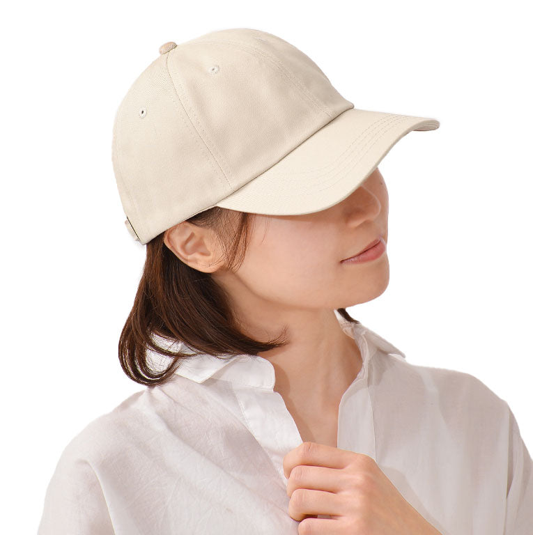 エクレボ exrevo キャップ レディース 深め uv 帽子 無地 おしゃれ uvカット メンズ キッズ 夏 シンプル コットン ベースボールキャップ 日よけ (エクリュ) エクリュ