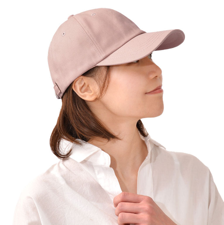 エクレボ exrevo キャップ レディース 深め uv 帽子 無地 おしゃれ uvカット メンズ キッズ 夏 シンプル コットン ベースボールキャップ 日よけ (ピンクグレージュ) ピンクグレージュ