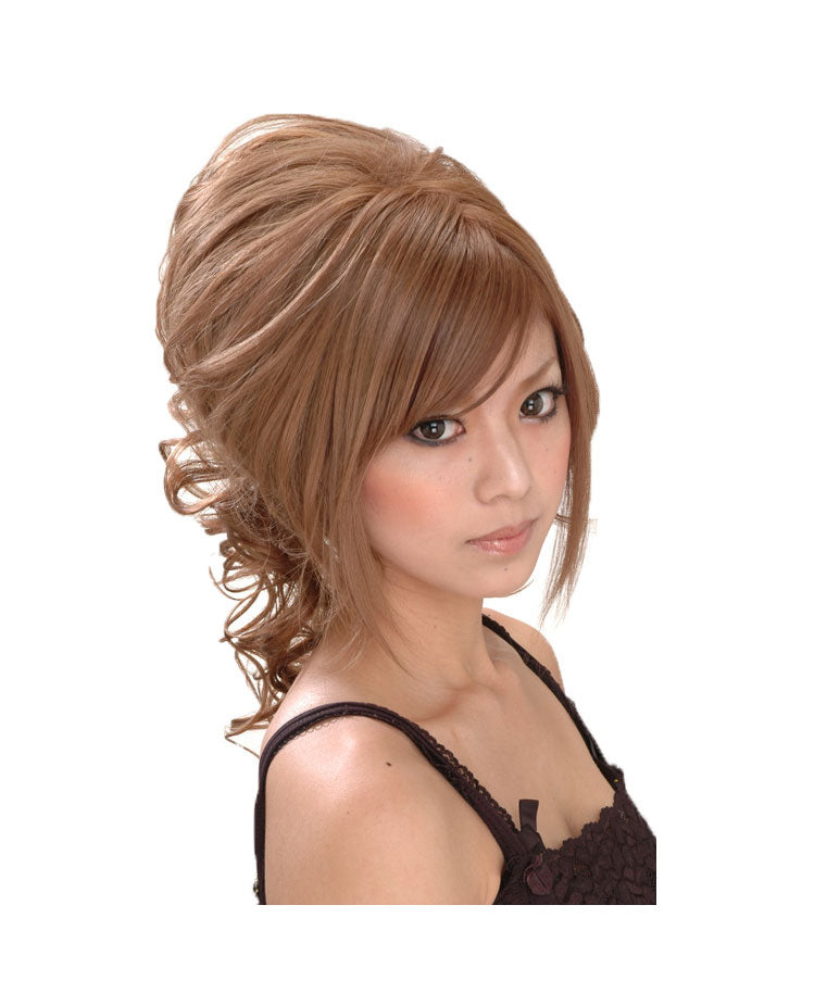 エクレボ exrevo 【ウィッグ ポニーテール】地毛にかぶせるだけ簡単取り付け「姫盛 ウィッグ」卒業式 成人式 メガ盛り パーティー お団子 結婚式 ウィック ウイ