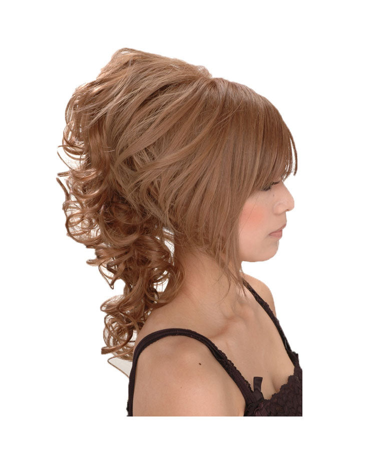 エクレボ exrevo 【ウィッグ ポニーテール】地毛にかぶせるだけ簡単取り付け「姫盛 ウィッグ」卒業式 成人式 メガ盛り パーティー お団子 結婚式 ウィック ウイ