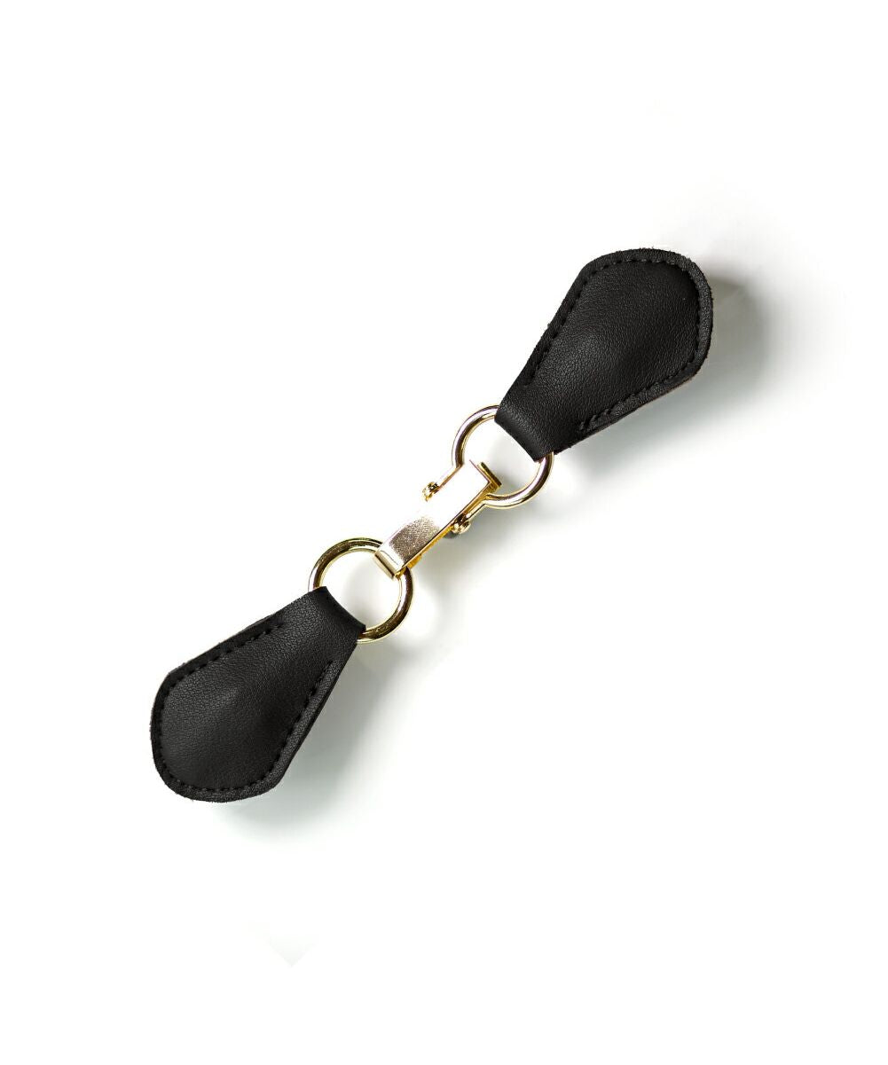 Ecrevo exrevo Stole Clip Leather Genuine Leather Simple Non-slip Slip Prevention Large Cardigan Ring Stole Clip with Stitch Cover Autumn Winter Mother's Day Belt