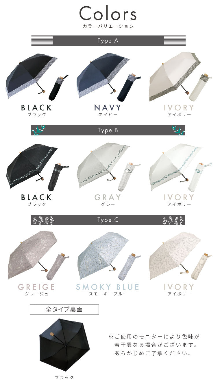 エクレボ exrevo 日傘 折りたたみ uvカット 晴雨兼用 母の日 プレゼント 母の日ギフト 花以外 軽量 小さい uv 日よけ 夏用 紫外線対策 グッズ 1級遮光 撥水加工 布 (タイプB アイボリー) タイプB アイボリー