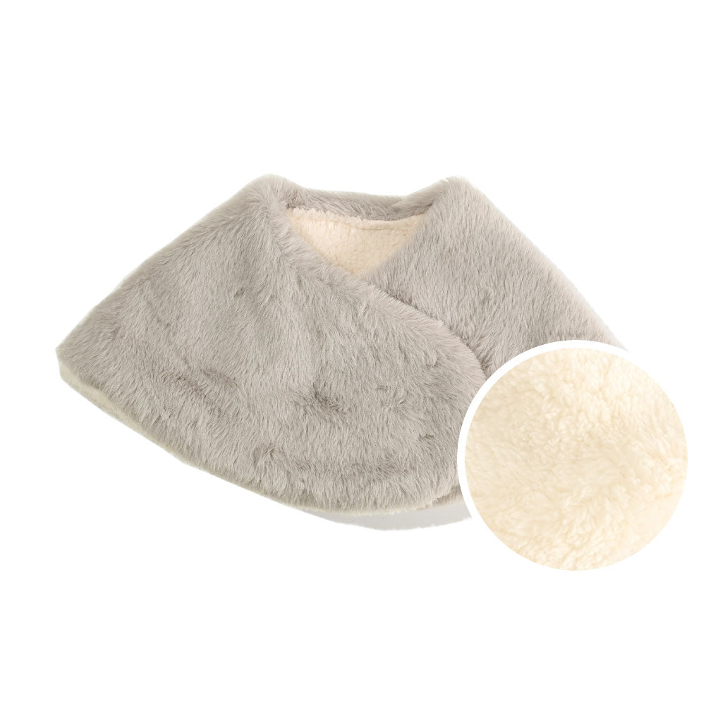 エクレボ exrevo 睡眠圍巾 雙面圍巾 披肩 暖活 用品 毛皮 保濕 圍脖 女士 兒童 祛寒 羊羔毛 假毛 秋冬