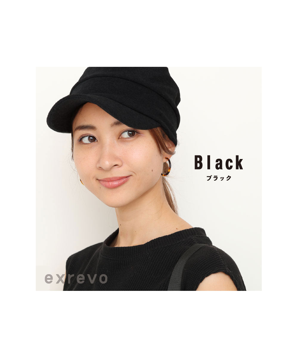 エクレボ exrevo 【キャスケット 無地】UVカットに「つば付き ニット帽 スウェット サマー キャスケット」コットン100 綿 帽子 夏紫外線対策ニット帽 つば付 ニットキャップ