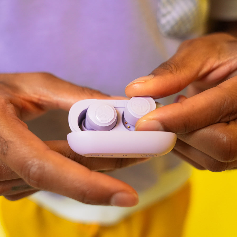 ジェイラブ JLab Go Pop+ ワイヤレスイヤホン コンパクト 小さい 通勤 ジム 家事 リモート【返品不可商品】 (Lilac) Lilac