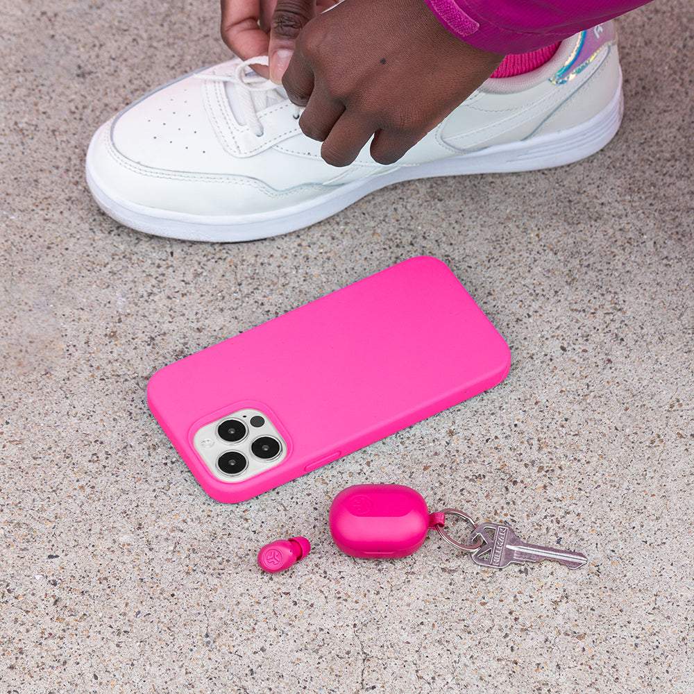 ジェイラブ JLab JBuds Mini イヤホン Bluetooth 寝ながらイヤホン ワイヤレス iPhone 小さいイヤホン ワイヤレスイヤホン マイク付きイヤホン おしゃれ 落ちにくい 痛くない【返品不可商品】 (Pink) Pink