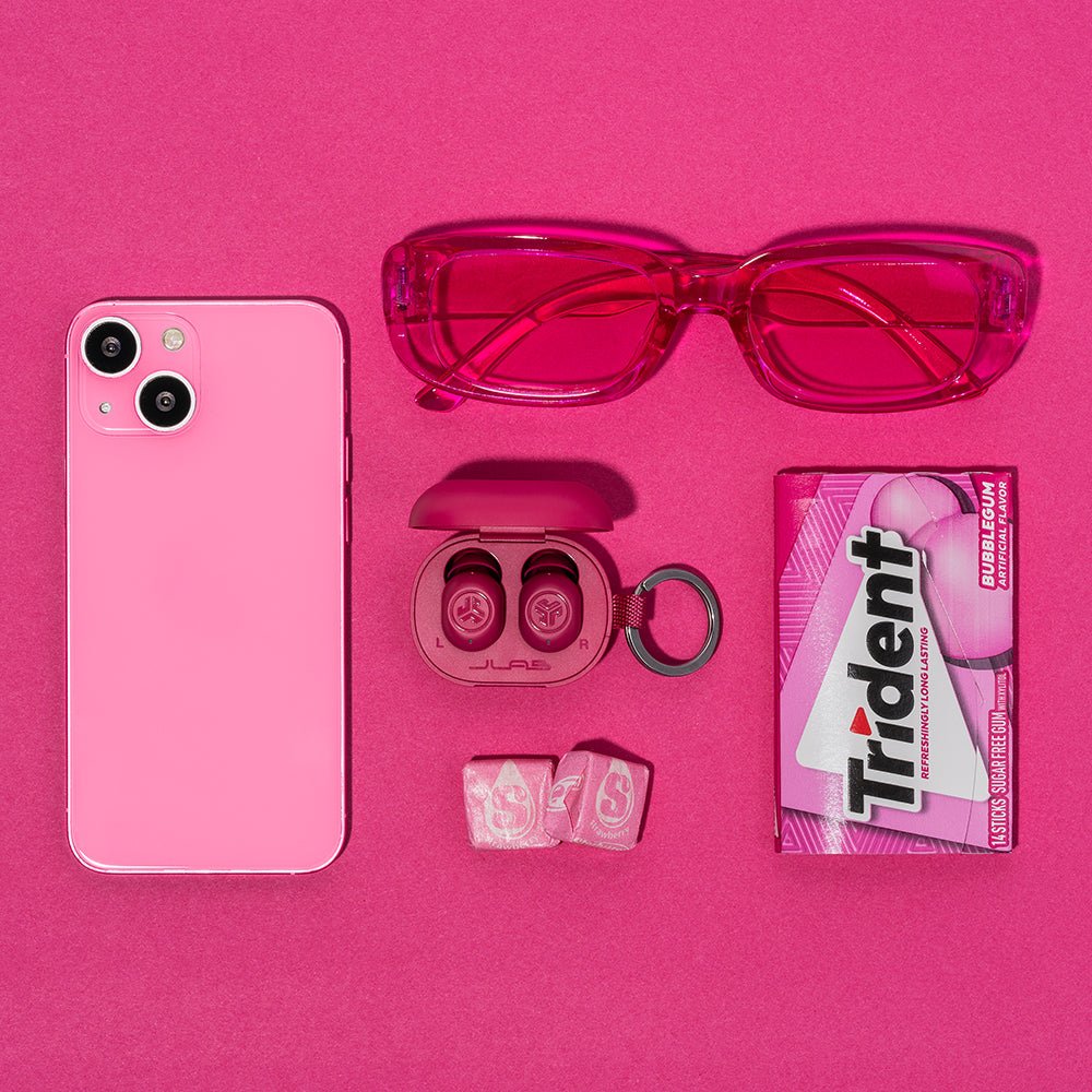 ジェイラブ JLab JBuds Mini イヤホン Bluetooth 寝ながらイヤホン ワイヤレス iPhone 小さいイヤホン ワイヤレスイヤホン マイク付きイヤホン おしゃれ 落ちにくい 痛くない【返品不可商品】 (Pink) Pink