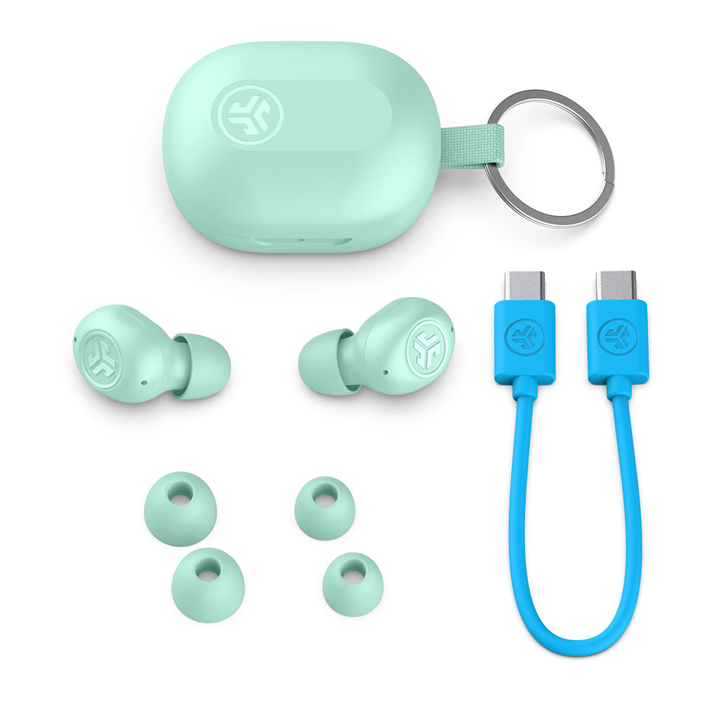 ジェイラブ JLab JBuds Mini イヤホン Bluetooth 寝ながらイヤホン ワイヤレス iPhone 小さいイヤホン ワイヤレスイヤホン マイク付きイヤホン おしゃれ 落ちにくい 痛くない【返品不可商品】 (Mint) Mint