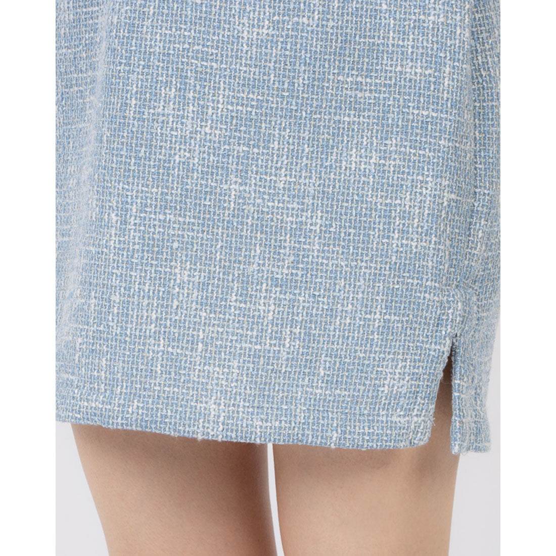 ココエアリー coco airy tweed onepiece (L.BLUE) L.BLUE