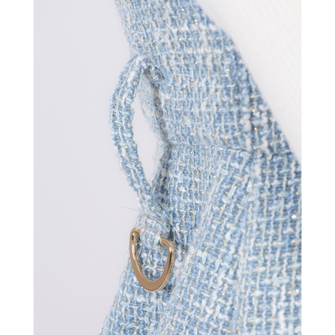 ココエアリー coco airy tweed onepiece (L.BLUE) L.BLUE