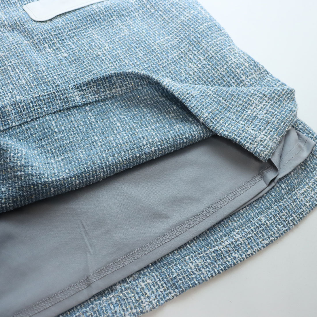 ココエアリー coco airy tweed onepiece (L.BLUE) L.BLUE