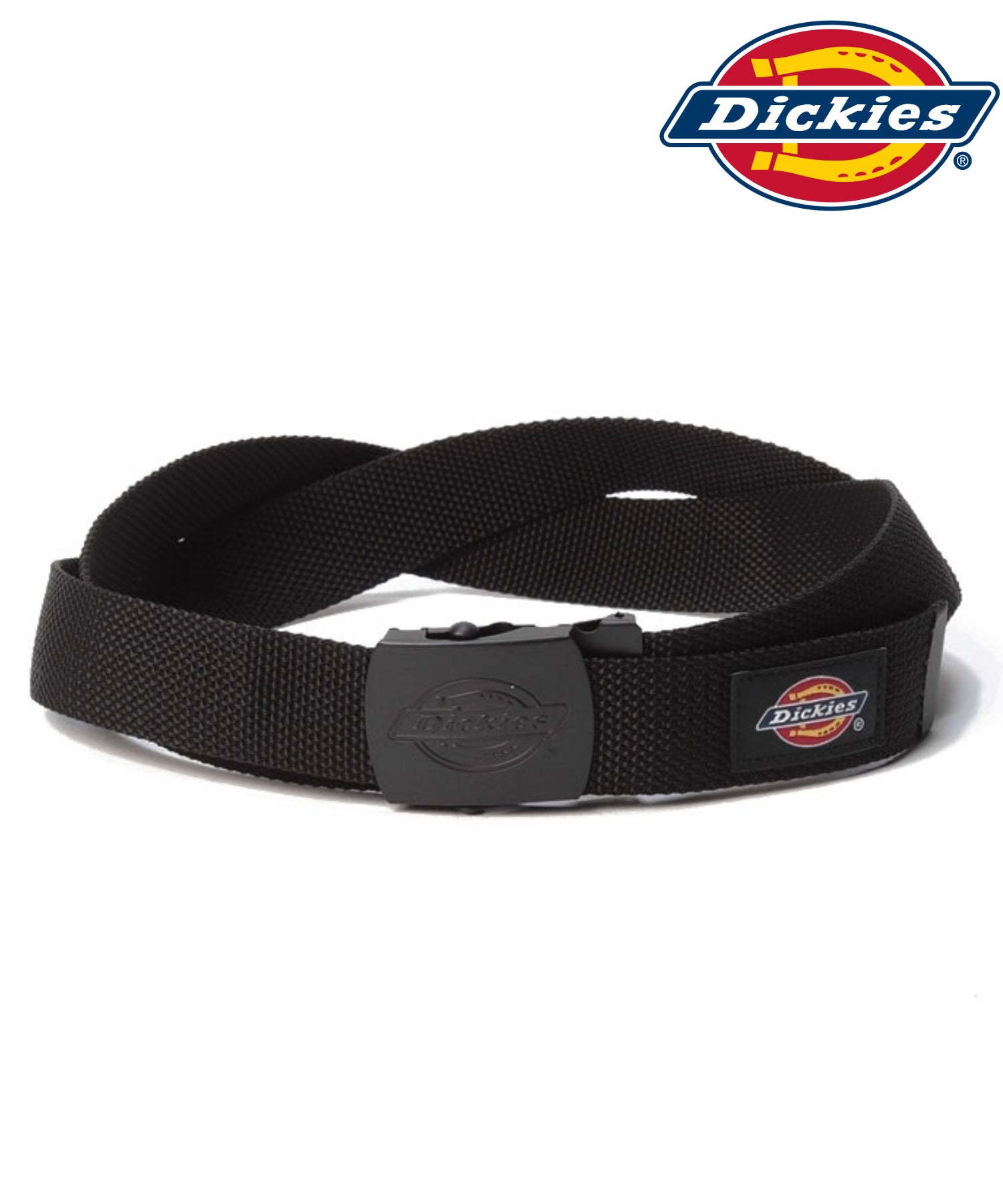 ジーンズメイト JEANS MATE 【DICKIES】ネームロゴGIベルト (ブラック) ブラック