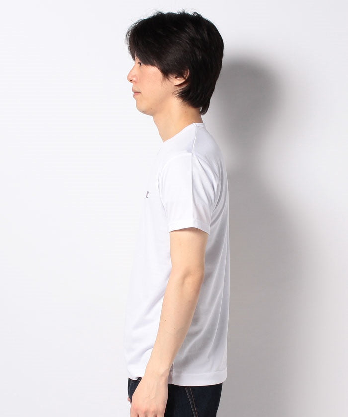 ジーンズメイト JEANS MATE 【CHAMPION】DOUBLE DRY(R) メッシュTシャツ クルーネック (ホワイト) ホワイト