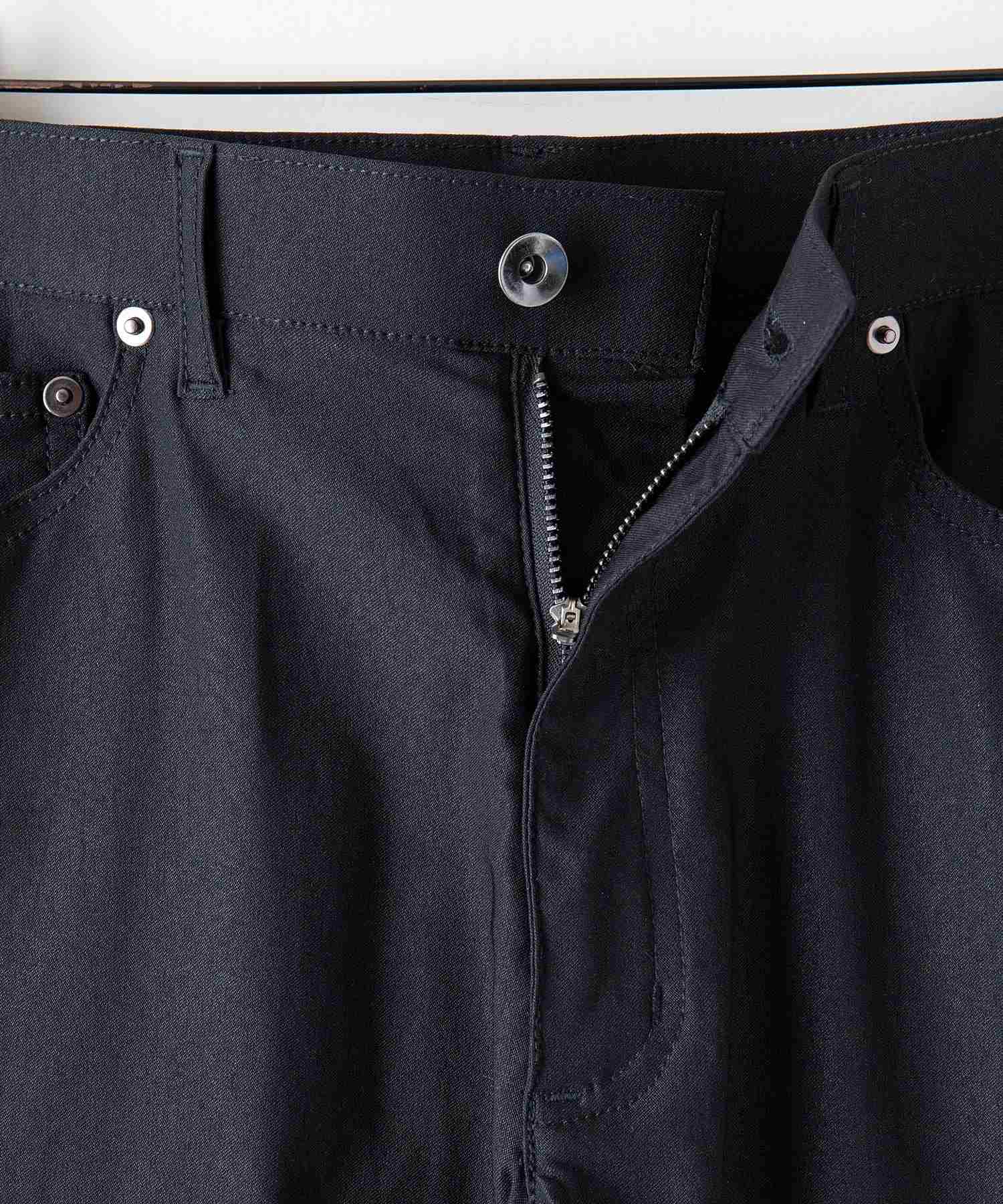 ジーンズメイト JEANS MATE 【BLUE STANDARD】極ストレッチ スーパーストレッチ スリムテーパード パンツ 美脚パンツ ビジカジ (ブラック) ブラック