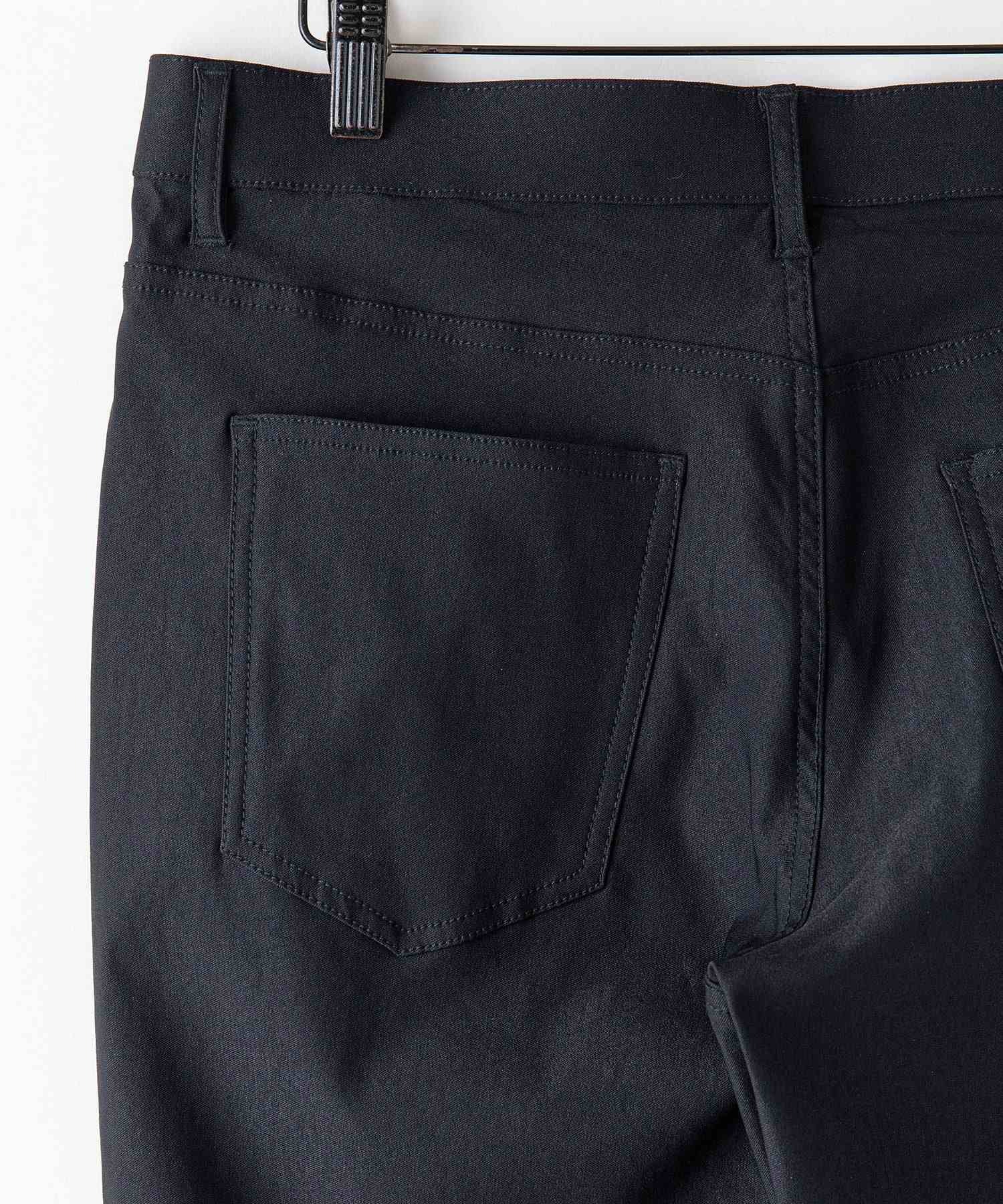 ジーンズメイト JEANS MATE 【BLUE STANDARD】極ストレッチ スーパーストレッチ スリムテーパード パンツ 美脚パンツ ビジカジ (ブラック) ブラック