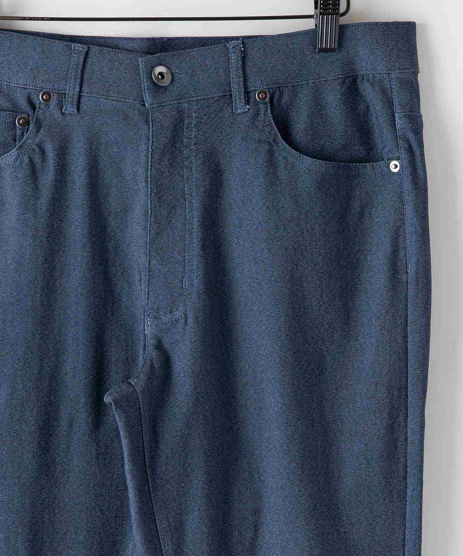 ジーンズメイト JEANS MATE 【BLUE STANDARD】極ストレッチ スーパーストレッチ スリムテーパード パンツ 美脚パンツ ビジカジ (ブラック) ブラック