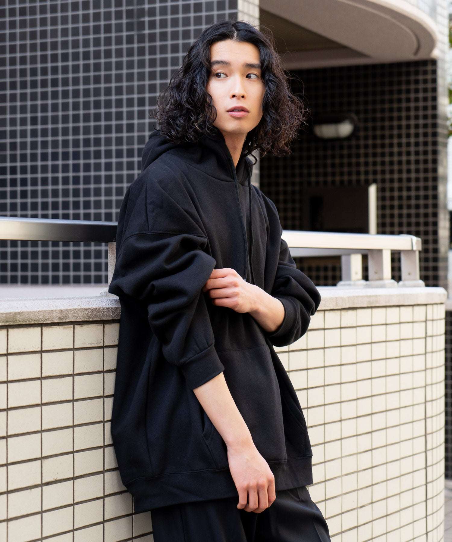 ジーンズメイト JEANS MATE 【UNIIT】ヘビー ウェイト 裏起毛 ビッグ シルエット クルー ネック スウェット (ブルーグレー) ブルーグレー