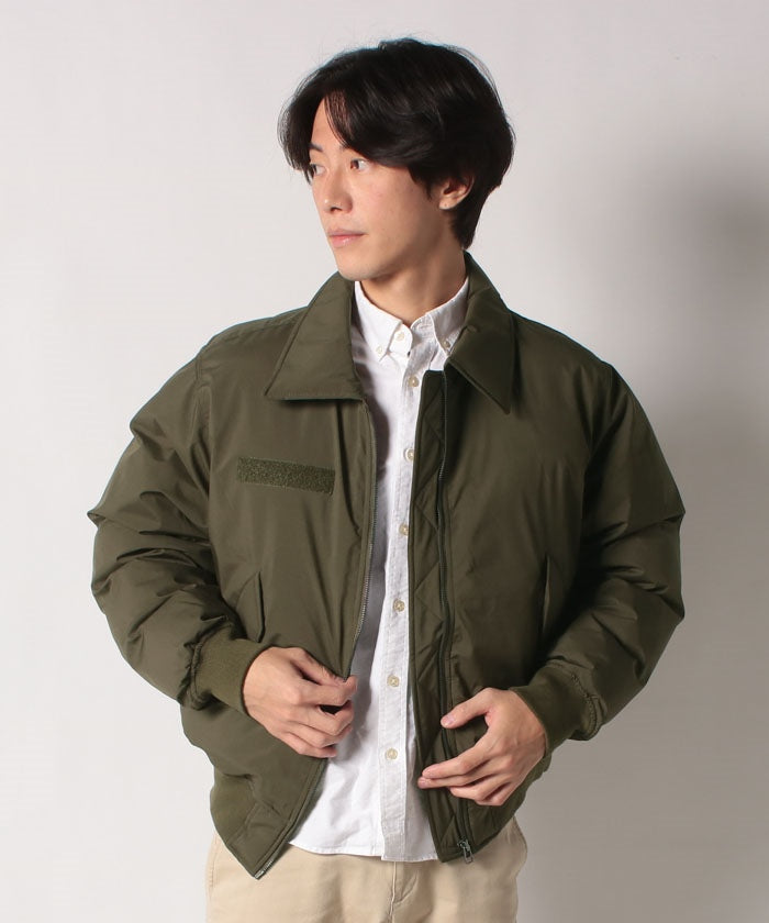ジーンズメイト JEANS MATE 【UNIIT】ボリューム エコダウン MAー1 定番ブルゾン (カーキ) カーキ