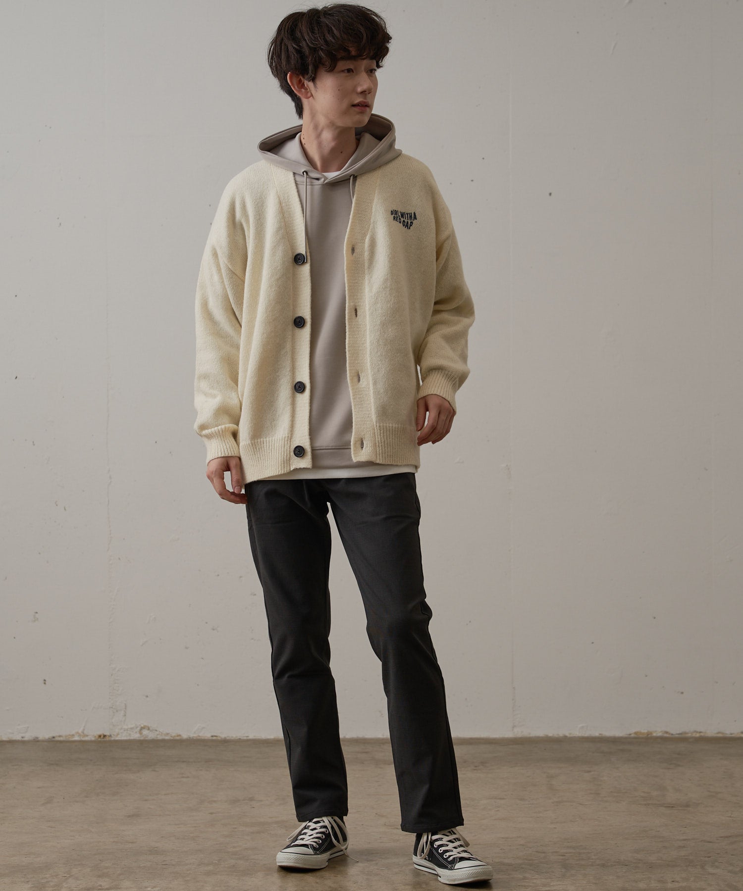 ジーンズメイト JEANS MATE 【BLUE STANDARD】極ストレッチ スーパー ストレッチ スリム テーパード トラウザー 暖パンツ 冬パンツ 美脚パンツ ビジカジ (ライトグレー) ライトグレー