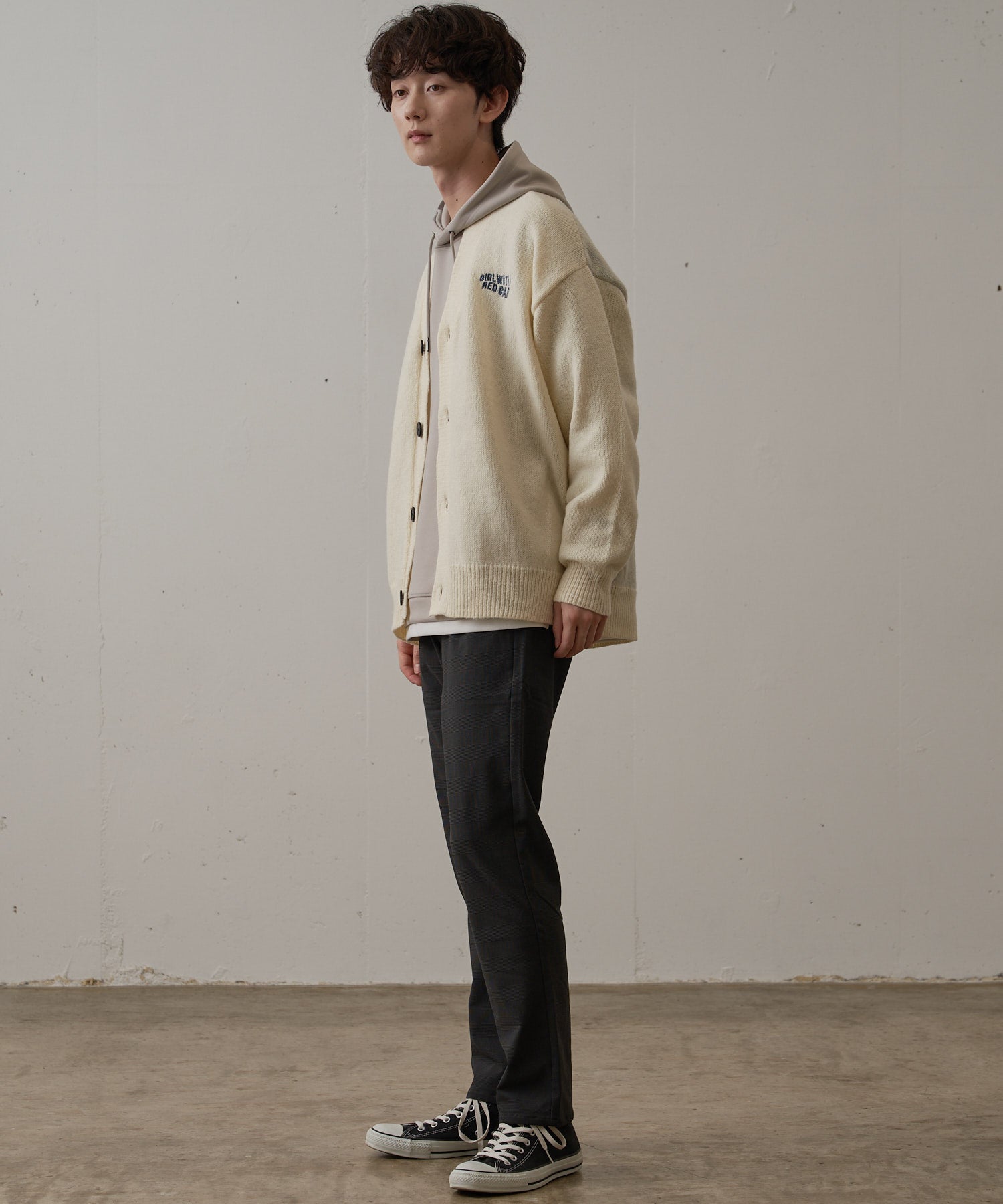 ジーンズメイト JEANS MATE 【BLUE STANDARD】極ストレッチ スーパー ストレッチ スリム テーパード トラウザー 暖パンツ 冬パンツ 美脚パンツ ビジカジ (ライトグレー) ライトグレー