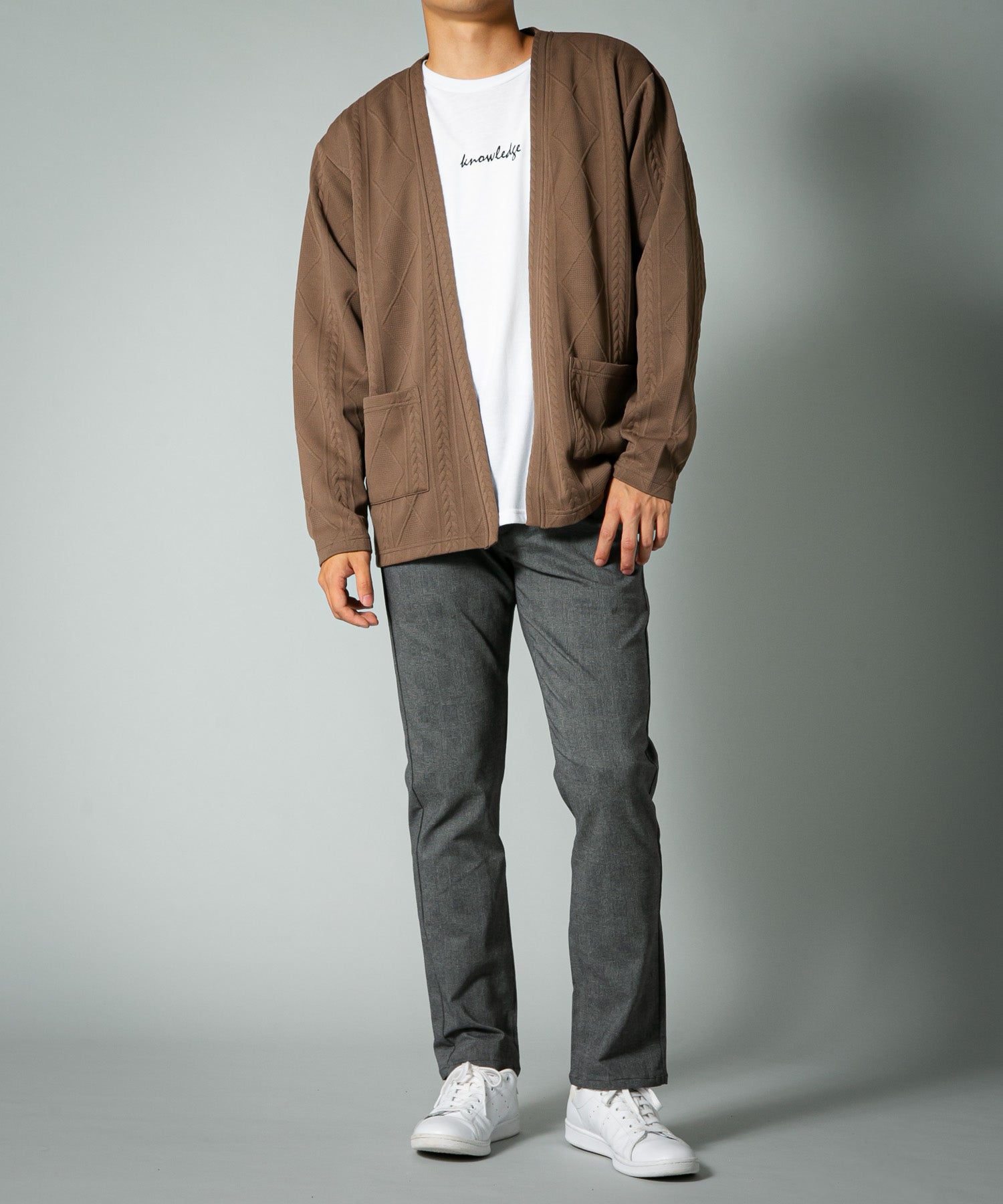 ジーンズメイト JEANS MATE 【BLUE STANDARD】極ストレッチ スーパー ストレッチ スリム テーパード トラウザー 暖パンツ 冬パンツ 美脚パンツ ビジカジ (ライトグレー) ライトグレー