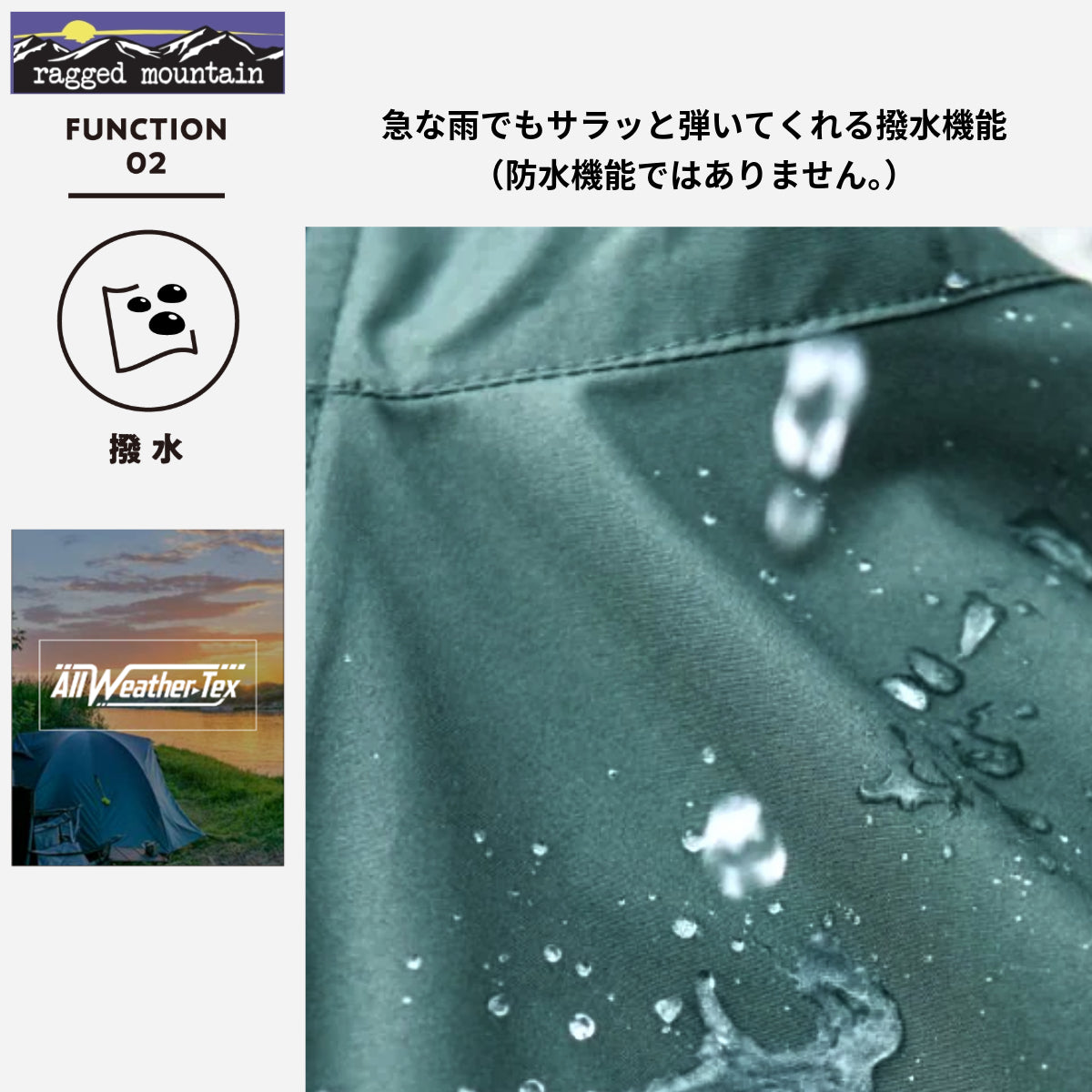 JEANS MATE 【RAGGED MOUNTAIN】 All-Weather Mountain Parka Windbreaker Water-Repellent Windproof Unisex Commuting Schooling Slim Fit