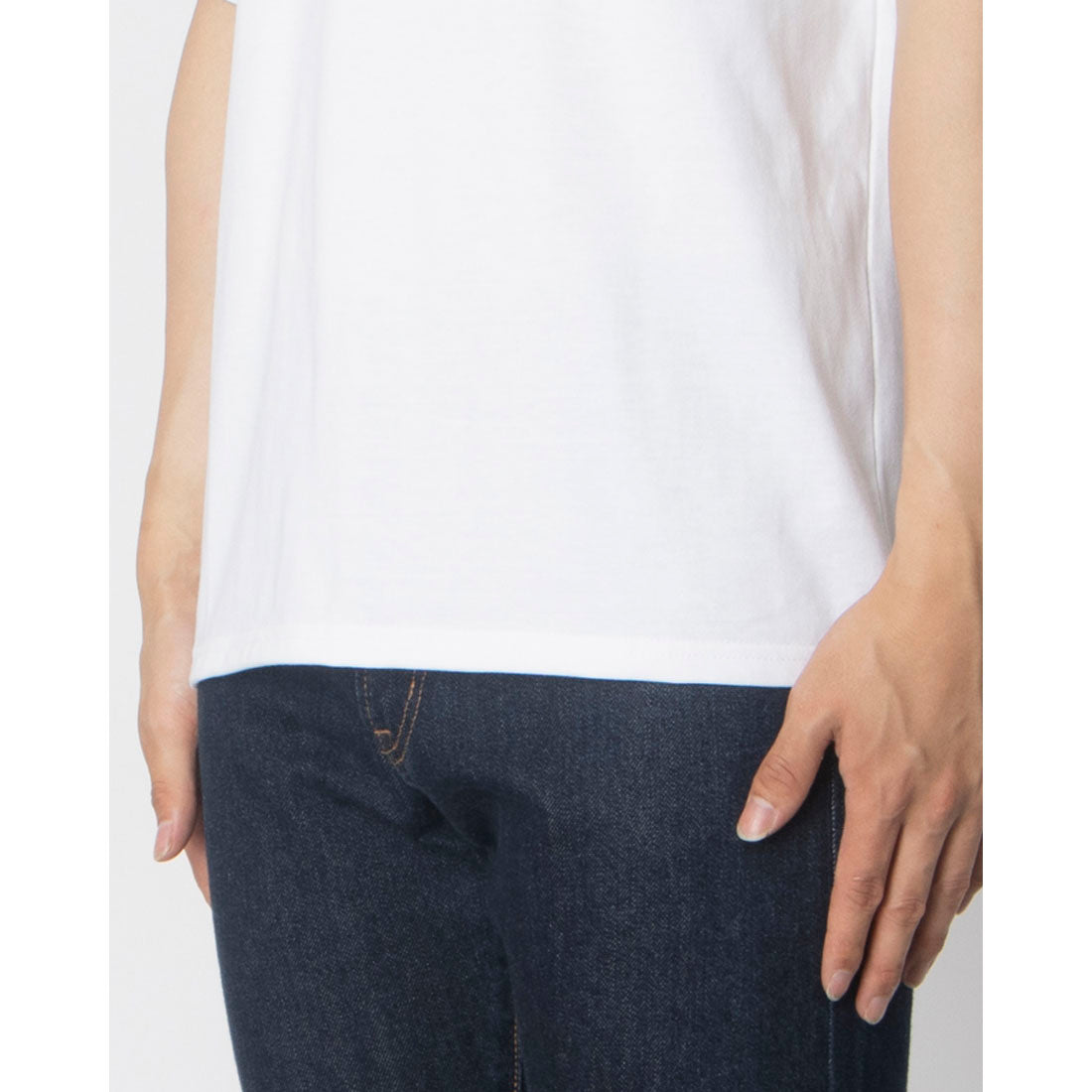 ジーンズメイト JEANS MATE SAVIER サークルロゴ プリント Tシャツ サビアー (ホワイト) ホワイト